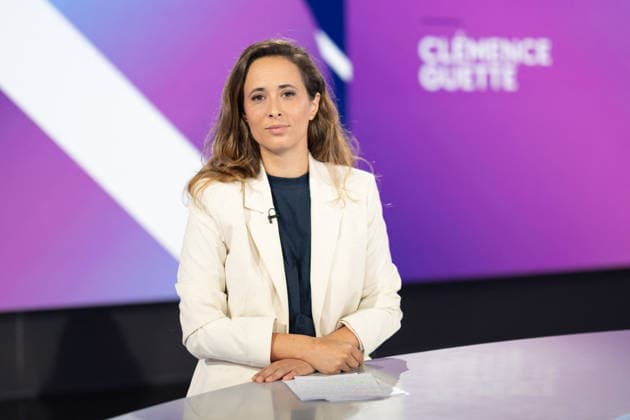 Clemence Guette on Dimanche En Politique - Paris Portrait of National Assembly vice-president Clemence Guette looks on during an interview for Dimanche En Politique on France 3 channel in Paris, France on June 28, 2026. Photo by Raphael Lafargue ABACAPRESS.COM Paris France  Copyright: xLafarguexRaphael ABACAx