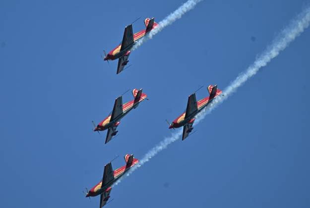 Belgian Air Force Days FLORENNES, BELGIUM - JUNE 28: Aircraft of the Royal Jordanian Falcons national aerobatic team perform a demonstration flight within the scope of the Belgian Air Force Days at Florennes Air Base in Florennes, Belgium on June 28, 2026. Dursun Aydemir Anadolu Brussels Belgium. Editorial use only. Please get in touch for any other usage.  Copyright: x2026xAnadoluxDursunxAydemirx