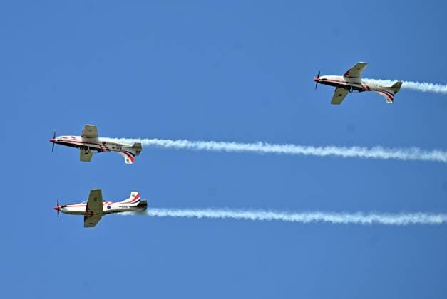 Belgian Air Force Days FLORENNES, BELGIUM - JUNE 28: Aircraft of the Croatian Air Force s official aerobatic display team Wings of Storm (Krila Oluje) perform a demonstration flight within the scope of the Belgian Air Force Days at Florennes Air Base in Florennes, Belgium on June 28, 2026. Dursun Aydemir Anadolu Brussels Belgium. Editorial use only. Please get in touch for any other usage.  Copyright: x2026xAnadoluxDursunxAydemirx
