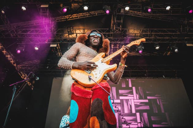 Grande Mahogany live at Roskilde Festival 2026 Roskilde, Denmark. 28th, June 2026. The Finnish-Ghanaian singer and multi-instrumentalist Grande Mahogany performs a live concert during the Danish music festival Roskilde Festival 2026 in Roskilde. Denmark, Roskilde  Copyright: xGonzalesxPhoto ChristianxHjorthx