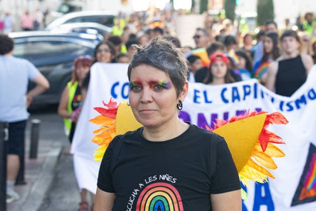 June 28, 2026, Madrid, Madrid, SPAIN: LGBTIQ+ organizations are celebrating Critical Pride, marking 59 years since the Stonewall riotsÃ¢â‚¬the events that sparked the movement to assert LGBTIQ+ rights. They are highlighting the dangers posed by the rise of conservative right-wing movements, the Palestinian genocide, and issues surrounding sex work and community rights. Madrid SPAIN  - ZUMAl221 20260628_zip_l221_012 Copyright: xIgnacioxLopezxIsasmendix