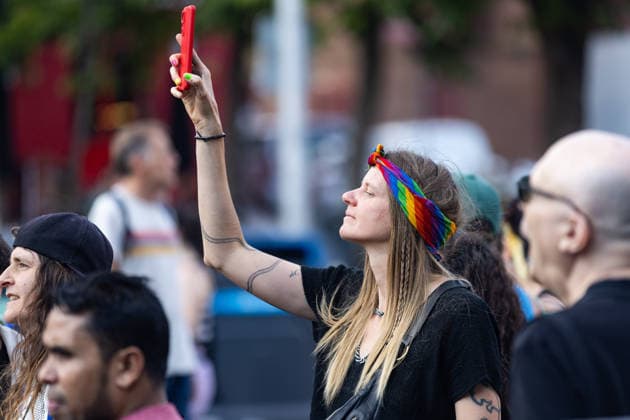 June 28, 2026, Madrid, Madrid, SPAIN: LGBTIQ+ organizations are celebrating Critical Pride, marking 59 years since the Stonewall riotsÃ¢â‚¬the events that sparked the movement to assert LGBTIQ+ rights. They are highlighting the dangers posed by the rise of conservative right-wing movements, the Palestinian genocide, and issues surrounding sex work and community rights. Madrid SPAIN  - ZUMAl221 20260628_zip_l221_025 Copyright: xIgnacioxLopezxIsasmendix