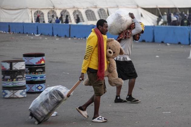 Malawian migrants wait to return home amid anti-foreigner protests in South Africa DURBAN, SOUTH AFRICA - JUNE 28: Malawian migrants wait to be registered by South African immigration officials to return to their home country, amid ongoing anti-foreigner protests and rising security concerns across South Africa, in Durban, South Africa on June 28, 2026. Ihsaan Haffejee Anadolu Durban South Africa. Editorial use only. Please get in touch for any other usage.  Copyright: x2026xAnadoluxIhsaanxHaffejeex
