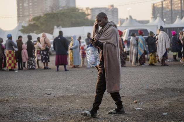 Malawian migrants wait to return home amid anti-foreigner protests in South Africa DURBAN, SOUTH AFRICA - JUNE 28: Malawian migrants wait to be registered by South African immigration officials to return to their home country, amid ongoing anti-foreigner protests and rising security concerns across South Africa, in Durban, South Africa on June 28, 2026. Ihsaan Haffejee Anadolu Durban South Africa. Editorial use only. Please get in touch for any other usage.  Copyright: x2026xAnadoluxIhsaanxHaffejeex