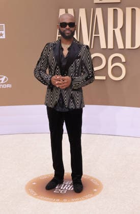 Travis Malloy arrives on the red carpet for 26th annual BET Awards live telecast at the Peacock Theater in Los Angeles on Sunday, June 28, 2026. The BET Awards honors Black entertainers and other people of color in music, film, sports and philanthropy.  LAP20260628122 GREGxGRUDT