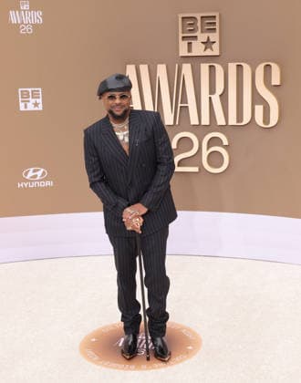 The-Dream arrives on the red carpet for 26th annual BET Awards live telecast at the Peacock Theater in Los Angeles on Sunday, June 28, 2026. The BET Awards honors Black entertainers and other people of color in music, film, sports and philanthropy.  LAP20260628126 GREGxGRUDT