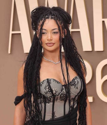 Tamera Kissen arrives on the red carpet for 26th annual BET Awards live telecast at the Peacock Theater in Los Angeles on Sunday, June 28, 2026. The BET Awards honors Black entertainers and other people of color in music, film, sports and philanthropy.  LAP20260628143 GREGxGRUDT