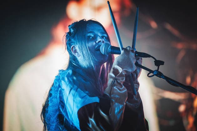 Scam live at Roskilde Festival 2026 Roskilde, Denmark. 28th, June 2026. The Icelandic electropop duo Scam performs a live concert during the Danish music festival Roskilde Festival 2026 in Roskilde. Denmark, Roskilde  Copyright: xGonzalesxPhoto ChristianxHjorthx