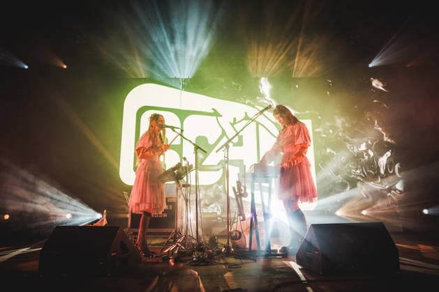 Scam live at Roskilde Festival 2026 Roskilde, Denmark. 28th, June 2026. The Icelandic electropop duo Scam performs a live concert during the Danish music festival Roskilde Festival 2026 in Roskilde. Denmark, Roskilde  Copyright: xGonzalesxPhoto ChristianxHjorthx