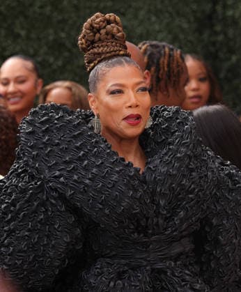 Queen Latifah arrives on the red carpet for 26th annual BET Awards live telecast at the Peacock Theater in Los Angeles on Sunday, June 28, 2026. The BET Awards honors Black entertainers and other people of color in music, film, sports and philanthropy.  LAP20260628370 GREGxGRUDT
