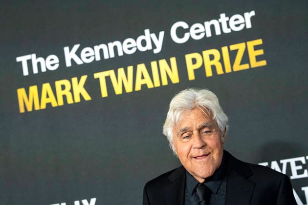 Jay Leno arrives on the red carpet before the 27th Mark Twain Prize for American Humor Award at the Kennedy Center for the Performing Arts in Washington DC on Sunday, June 28, 2026.  WAP20260628340 BONNIExCASH