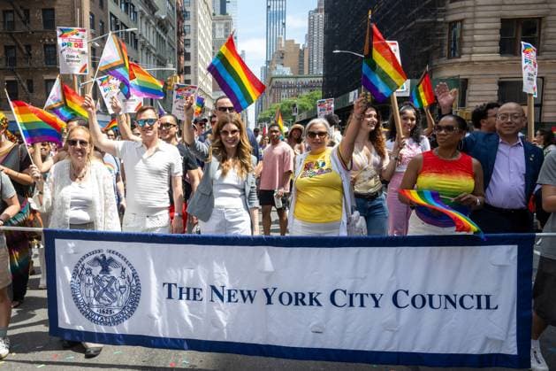 RECORD DATE NOT STATED 2026 New York City Pride March (NEW) 2026 New York City Pride March. June 26, 2026, New York, New York, USA: Speaker of the New York City Council Julie Menin participates in the 2026 Pride March on June 28, 2026 in New York City. (Credit: M10s TheNews2)(Foto: M10S Thenews2 imago images) 2026 New York City Pride March  Copyright: xM10sx