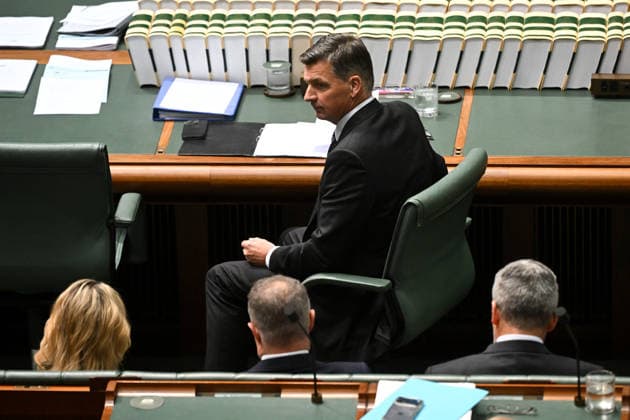 QUESTION TIME, Australian Opposition Minister Angus Taylor reacts during Question Time in the House of Representatives at Parliament House in Canberra, Monday, June 29, 2026. ( NO ARCHIVING CANBERRA AUSTRALIAN CAPITAL TERRITORY AUSTRALIA  Copyright: xLUKASxCOCHx 20260629162499571836