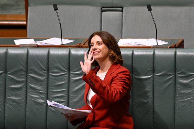 QUESTION TIME, Australian Communications Minister Anika Wells reacts during Question Time in the House of Representatives at Parliament House in Canberra, Monday, June 29, 2026. ( NO ARCHIVING CANBERRA AUSTRALIAN CAPITAL TERRITORY AUSTRALIA  Copyright: xLUKASxCOCHx 20260629149122862137
