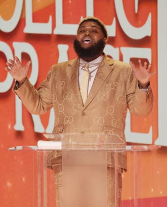 2026 BET Awards - Show Druski speaks onstage during the 2026 BET Awards at Peacock Theater on June 28, 2026 in Los Angeles, California. Los Angeles Peacock Theater California United States Copyright: xCraSH imageSPACEx