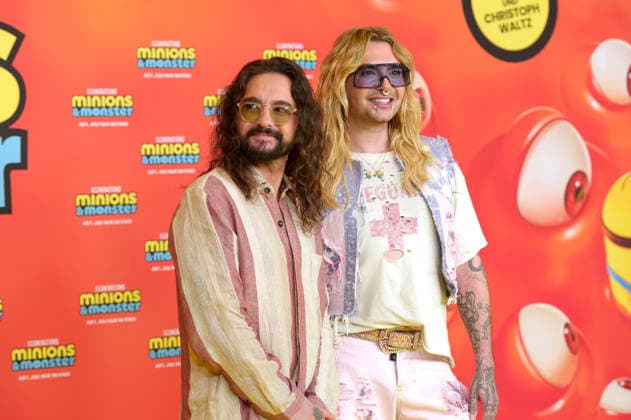 Tom Kaulitz und Bill Kaulitz bei der Premiere des Animationsfilms Minions & Monster Minions & Monsters im Mathäser Filmpalast. München, 28.06.2026 *** Tom Kaulitz and Bill Kaulitz at the premiere of the animated film *Minions Monster Minions Monsters* at the Mathäser Filmpalast in Munich, June 28, 2026 Foto:xN.xKolinzx xFuturexImagex minions_muenchen_6655