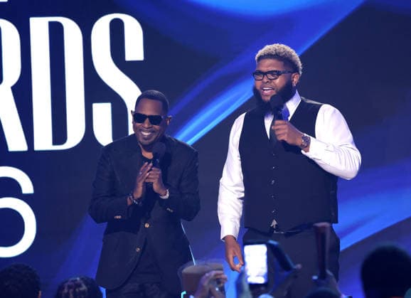 2026 BET Awards - Show Martin Lawrence, Druski speak onstage during the 2026 BET Awards at Peacock Theater on June 28, 2026 in Los Angeles, California. Los Angeles Peacock Theater California United States Copyright: xCraSH imageSPACEx