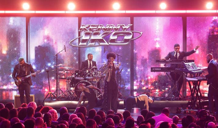 2026 BET Awards - Show Kenny Iko performs onstage during the 2026 BET Awards at Peacock Theater on June 28, 2026 in Los Angeles, California. Los Angeles Peacock Theater California United States Copyright: xCraSH imageSPACEx