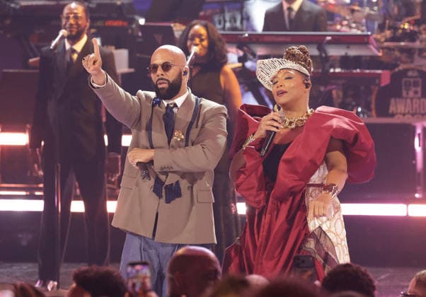 2026 BET Awards - Show Common, Queen Latifah perform onstage during the 2026 BET Awards at Peacock Theater on June 28, 2026 in Los Angeles, California. Los Angeles Peacock Theater California United States Copyright: xCraSH imageSPACEx