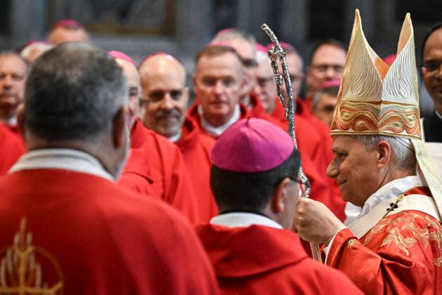 June 29, 2026, Vatican City, Vatican City: Pope Leo XIV celebrates the Holy Mass on the Solemnity of the Holy Apostles Peter and Paul, in Saint Peter s Basilica, Vatican City, 29 June 2026. ANSA RICCARDO ANTIMIANI. Vatican City Vatican City  - ZUMAa110 20260629_zaf_a110_003 Copyright: xRiccardoxAntimianix