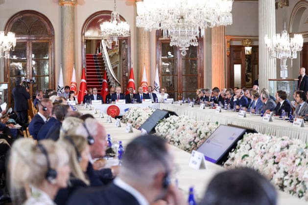 NATO Parliamentary Summit in Turkiye s Istanbul ISTANBUL, TURKIYE - JUNE 29: (----EDITORIAL USE ONLY - MANDATORY CREDIT - GRAND NATIONAL ASSEMBLY OF TURKIYE HANDOUT - NO MARKETING NO ADVERTISING CAMPAIGNS - DISTRIBUTED AS A SERVICE TO CLIENTS----) Speaker of the Grand National Assembly of Turkiye (TBMM) Numan Kurtulmus attends the NATO Parliamentary Summit in Istanbul, Turkiye on June 29, 2026. Turkish Grand National Assembly Anadolu Istanbul Turkey. Editorial use only. Please get in touch for any other usage.  Copyright: x2026xAnadoluxTurkishxGrandxNationalxAssemblyx