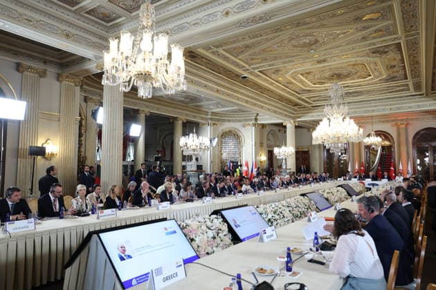 NATO Parliamentary Summit in Turkiye s Istanbul ISTANBUL, TURKIYE - JUNE 29: (----EDITORIAL USE ONLY - MANDATORY CREDIT - GRAND NATIONAL ASSEMBLY OF TURKIYE HANDOUT - NO MARKETING NO ADVERTISING CAMPAIGNS - DISTRIBUTED AS A SERVICE TO CLIENTS----) Speaker of the Grand National Assembly of Turkiye (TBMM) Numan Kurtulmus attends the NATO Parliamentary Summit in Istanbul, Turkiye on June 29, 2026. Turkish Grand National Assembly Anadolu Istanbul Turkey. Editorial use only. Please get in touch for any other usage.  Copyright: x2026xAnadoluxTurkishxGrandxNationalxAssemblyx
