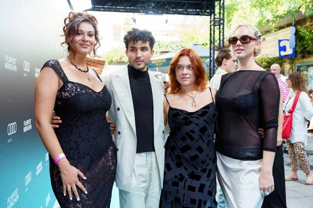 Manal Raga a Sabit, Lukas von Horbatschewsky und Amelie Hennig mit Gästen bei der Premiere der ARD-Miniserie Selling Sex auf dem 43. Filmfest München 2026 im City Kino. München, 28.06.2026 *** Lukas von Horbatschewsky and Amelie Hennig with guests at the premiere of the ARD miniseries *Selling Sex* at the 43rd Munich Film Festival 2026 at City Kino München, June 28, 2026 Foto:xN.xKolinzx xFuturexImagex sex_6655