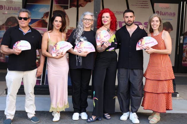 Photo Call for the Film *9 Lunas*: Jorge Sanz, María León, Kiti Mánver, Patricia Ortega, and Zack Gómez Rolls pose at the photo call for the film *9 Lunas* at the Renoir Plaza Espana Cinemas on June 29, 2026, in Madrid, Spain. *9 Lunas* is a feel-good movie about a transgender man who one day discovers he is pregnant. This leads him to challenge his own understanding of his identity, forcing him to confront his ghosts from the past and decide whether to continue with the pregnancy or complete his transition. CELEBRITIES MOVIE ACTORACTORS AND ACTRESSES POSING AT THE CINEMA Ángel Díaz Brin Madrid, Spain  Copyright: xÃngelxDiazxBrinasx 7629715