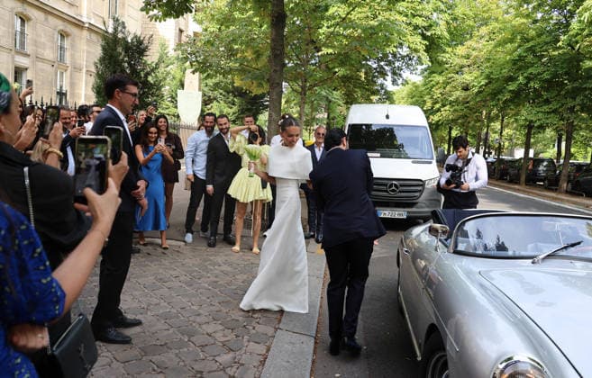 SEMI-EXCLUSIF: Mariage de Thylane Blondeau et de Benjamin Attal Ã la mairie du 16eme arrondissement de Paris, Thylane Blondeau et Benjamin Attal - SEMI-EXCLUSIF: Mariage de Thylane Blondeau et de Benjamin Attal Ã la mairie du 16eme arrondissement de Paris, le 29 juin Thylane Blondeau get married with Benjamin Attal in Paris. In 2006, at the age of six, Thylane Blondeau appeared in a magazine, where she was described as the most beautiful little girl in the world ..  Copyright: xFCY+KNRx