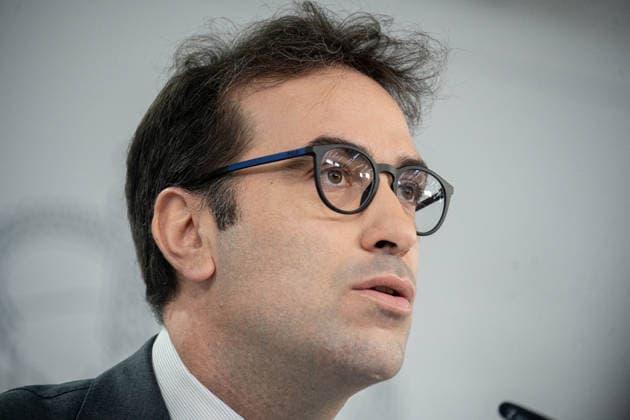 The Government Approves Measures in Response to the War in Iran Along with the New Macroeconomic Framework for the Budget First Vice President and Minister of Economy, Trade, and Business, Carlos Cuerpo, during a press conference following the Council of Ministers meeting on June 29, 2026, in Madrid, Spain. The government approved today at the Council of Ministers a new package of measures to address the economic consequences of the war in the Middle East, along with the macroeconomic framework that will accompany the 2027 General State Budget. The Executive has decided to address both matters at a regular Cabinet meeting this Monday, rather than on Tuesday, when these meetings are usually held, since the current anti-crisis measures will  Copyright: xGabrielxLuengasx 7629958
