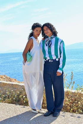 Le Bonheur By Jacquemus Photocall FC Tina Kunakey and Zakari Kunakey attends the Le Bonheur By Jacquemus photocall at Phare de la Pietra, Corsica on June 29, 2026 in L Ile-Rousse, France.. Photo by Franck Castel ABACAPRESS.COM Corsica France  Copyright: xCastelxFranck ABACAx