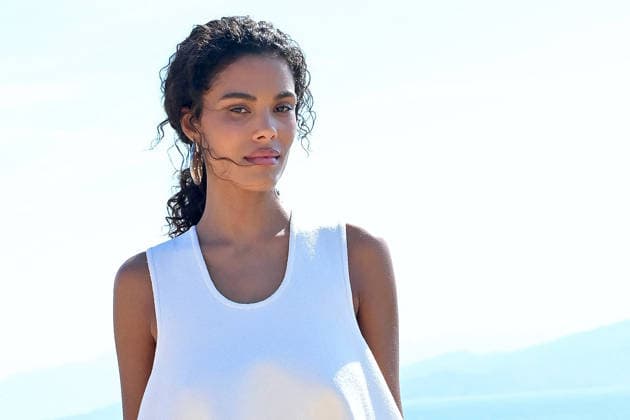 Le Bonheur By Jacquemus Photocall FC Tina Kunakey attends the Le Bonheur By Jacquemus photocall at Phare de la Pietra, Corsica on June 29, 2026 in L Ile-Rousse, France.. Photo by Franck Castel ABACAPRESS.COM Corsica France  Copyright: xCastelxFranck ABACAx