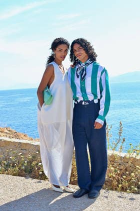 Le Bonheur By Jacquemus Photocall FC Tina Kunakey and Zakari Kunakey attends the Le Bonheur By Jacquemus photocall at Phare de la Pietra, Corsica on June 29, 2026 in L Ile-Rousse, France.. Photo by Franck Castel ABACAPRESS.COM Corsica France  Copyright: xCastelxFranck ABACAx