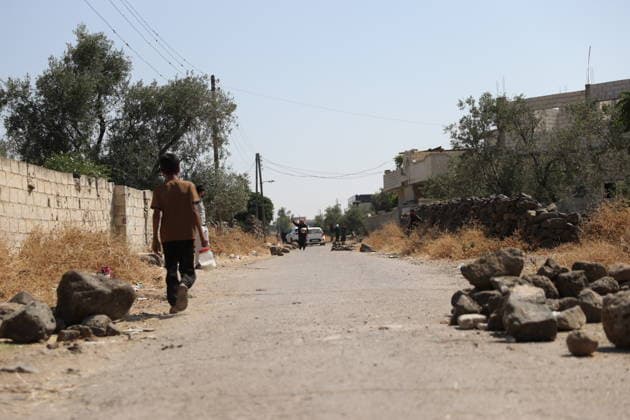 Hundreds forced to leave Daraa village after Israeli attacks DARAA, SYRIA - JUNE 29: A view of the destruction following an Israeli ground operation and simultaneous airstrikes on the village of Abidin in Daraa, Syria on June 29, 2026. Remnants of munitions are scattered throughout the area. Approximately 100 to 200 families of mostly women, children, and elderly people fled to nearby villages due to security concerns. Izz Aldien Alqasem Anadolu Daraa Syria. Editorial use only. Please get in touch for any other usage.  Copyright: x2026xAnadoluxIzzxAldienxAlqasemx