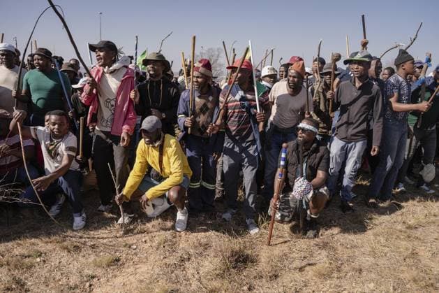 Anti-immigrant demonstrations continue in South Africa SOWETO, SOUTH AFRICA - JUNE 29: Hundreds of people gather to protest irregular migrants and called on the government to deport undocumented immigrants in Soweto, in South Africa s Johannesburg province, on June 29, 2026. Anti-immigrant demonstrations are being held across South Africa as growing pressure on foreign nationals in recent months has brought migration, unemployment and security issues back into the national spotlight. Ihsaan Haffejee Anadolu Soweto South Africa. Editorial use only. Please get in touch for any other usage.  Copyright: x2026xAnadoluxIhsaanxHaffejeex