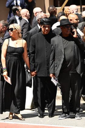 Mourners depart the funeral of legendary music executive Clive Davis, who died last week aged 94, at Central Synagogue in New York City Featuring: Stevie Wonder Where: New York City, New York, United States When: 29 Jun 2026 Credit: Elder Ordonez INSTARimages EDITORIAL USE ONLY. NOT FOR USE BY NEWSPAPERS BASED IN THE UK. Copyright: xx instar55815925