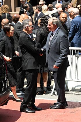 Mourners depart the funeral of legendary music executive Clive Davis, who died last week aged 94, at Central Synagogue in New York City Featuring: Bruce Springsteen Where: New York City, New York, United States When: 29 Jun 2026 Credit: Elder Ordonez INSTARimages EDITORIAL USE ONLY. NOT FOR USE BY NEWSPAPERS BASED IN THE UK. Copyright: xx instar55815941