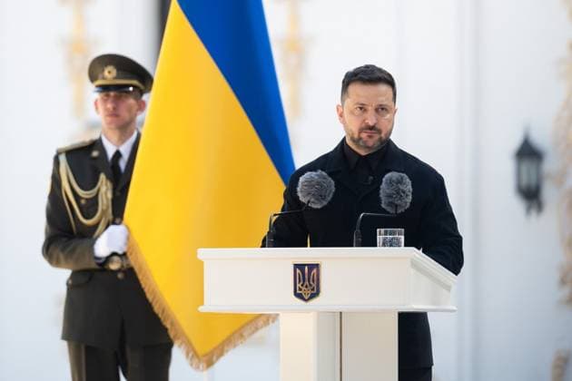 Ukrainian President Volodymyr Zelenskyy participates in events commemorating Ukrainian Constitution Day, observed annually on June 28, to mark the adoption of the country s constitution in 1996 Ukrainian President Volodymyr Zelenskyy participates in events commemorating Ukrainian Constitution Day, observed annually on June 28, to mark the adoption of the country s constitution in 1996, in Kyiv, Ukraine, June 28, 2026. Photo by PRESIDENT OF UKRAINE apaimages Ukraine Ukraine Ukraine 280626_Ukraine_UPO_00(20).jpeg Copyright: xapaimagesxPRESIDENTxOFxUKRAINEx xapaimagesx