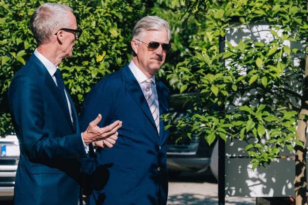 King Philippe - Filip of Belgium pictured during a royal visit for the celebration of the 100th Anniversary of Virunga National Park at the Meise Botanical Garden, on Monday 29 June 2026.  EMILExWINDAL 179906511