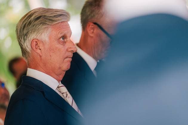 King Philippe - Filip of Belgium pictured during a royal visit for the celebration of the 100th Anniversary of Virunga National Park at the Meise Botanical Garden, on Monday 29 June 2026.  EMILExWINDAL 179906681