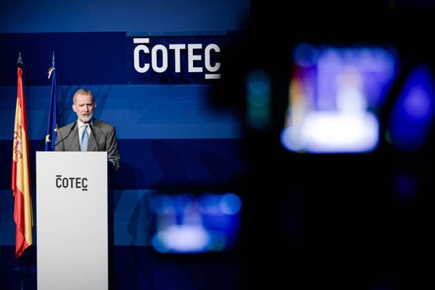 The King Presides Over the COTEC 2026 Foundation’s Annual Event in Madrid King Felipe VI presides over the annual event of the COTEC Foundation for Innovation at the Círculo de Bellas Artes Casa Europa on June 29, 2026, in Madrid, Spain. This forum brings together business leaders, scientists, academics, and institutional representatives to present the annual report on the state of innovation in Spain and discuss key strategies for the technological and digital transition of the productive sector. JUNE 29, 2026 Carlos Lujá Madrid, Spain  Copyright: xCarlosxLujanx 7631434