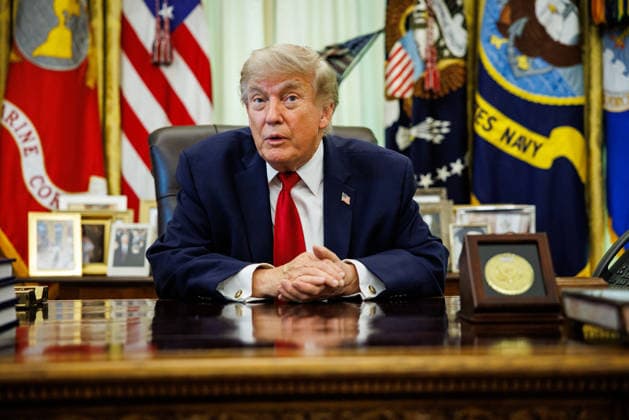 DC: President Trump Signs Executive Order on Vehicle Repairs U.S. President Donald Trump speaks after signing an executive order on vehicle repairs in the Oval Office at the White House on June 29, 2026 in Washington, D.C. (Photo by Samuel Corum Pool ABACAPRESS.COM) Washington DC United States  Copyright: xPool ABACAx