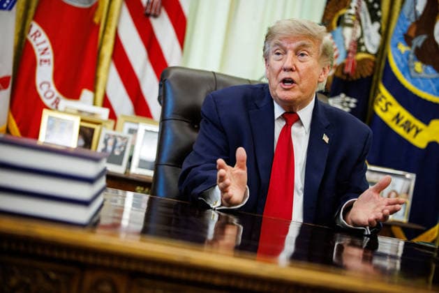 DC: President Trump Signs Executive Order on Vehicle Repairs U.S. President Donald Trump speaks after signing an executive order on vehicle repairs in the Oval Office at the White House on June 29, 2026 in Washington, D.C. (Photo by Samuel Corum Pool ABACAPRESS.COM) Washington DC United States  Copyright: xPool ABACAx