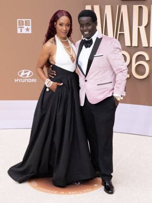 June 28, 2026, Los Angeles, California, USA: CATRINA GETER, GARY JOHNSON, aka, G Thang attend the 2026 BET Awards: Red Carpet. Los Angeles USA  - ZUMAb173 20260628_aap_b173_199 Copyright: xBillyxBennightx
