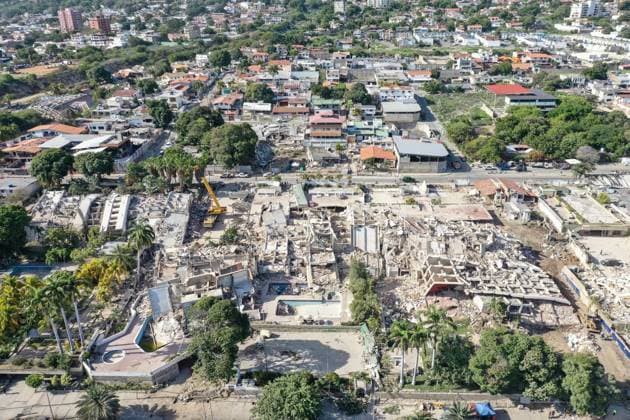 Aerial views of the destruction in Venezuela s La Guaira hit by earthquakes LA GUAIRA, VENEZUELA - JUNE 29: An aerial view of the devastation in Caravellada and Cariba, two of the most popular beachfront neighborhoods for vacationers in La Guaira, the Venezuelan city hardest hit by the earthquakes, on June 29, 2026. Hasret Cem Tekkesinoglu Anadolu La Guaira Venezuela. Editorial use only. Please get in touch for any other usage.  Copyright: x2026xAnadoluxHasretxCemxTekkesinoglux