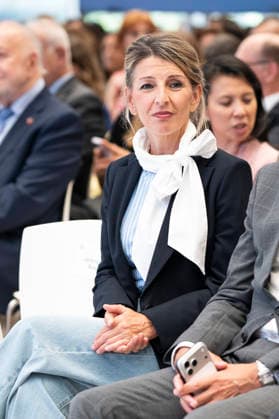 June 29, 2026, Madrid, Spain: Minister for Labour and the Social Economy, Yolanda Diaz seen during the official opening of the new UN World Tourism Organization headquarters at the Madrid Conference Centre. Madrid Spain - ZUMAs197 20260629_aaa_s197_093 Copyright: xAtilanoxGarciax