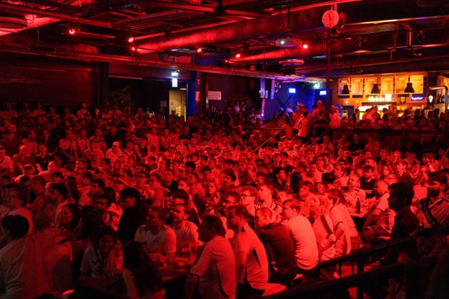 German Fans Watch Final World Cup Match at Public Viewing Germany - Munich, 29.06.2026 Football fans watch Germanys FIFA World Cup 2026 Round of 32 match against Paraguay during a public viewing event at the Backstage Kulturzentrum in Munich. Germany was eliminated after a 1 1 draw and a 4 3 penalty shootout defeat, ending its World Cup campaign. Bavaria