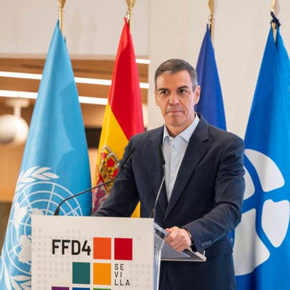 June 29, 2026, Madrid, Spain: Prime Minister, Pedro Sanchez speaks during the official opening of the new UN World Tourism Organisation headquarters at the Madrid Conference Centre. Madrid Spain - ZUMAs197 20260629_aaa_s197_133 Copyright: xAtilanoxGarciax