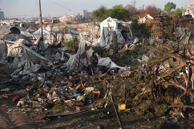 Israeli strike on Khan Yunis despite ceasefire leaves widespread destruction KHAN YUNIS, GAZA STRIP, PALESTINE - JUNE 30: A view of widespread destruction following an Israeli strike on tents sheltering displaced Palestinians in the Al-Mawasi area west of Khan Yunis in the southern Gaza Strip, Palestine on June 30, 2026. Israeli army carried out the attack despite the ceasefire, causing extensive damage in the area. Mahmoud Bassam Anadolu Khan Yunis Gaza. Editorial use only. Please get in touch for any other usage.  Copyright: x2026xAnadoluxMahmoudxBassamx