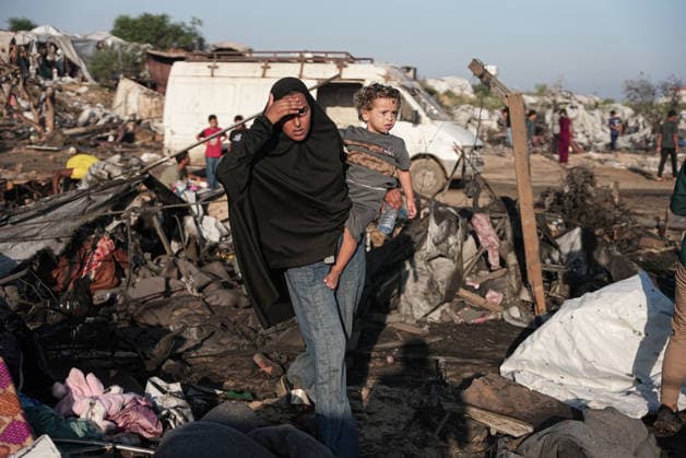 Israeli strike on Khan Yunis despite ceasefire leaves widespread destruction KHAN YUNIS, GAZA STRIP, PALESTINE - JUNE 30: A view of widespread destruction following an Israeli strike on tents sheltering displaced Palestinians in the Al-Mawasi area west of Khan Yunis in the southern Gaza Strip, Palestine on June 30, 2026. Israeli army carried out the attack despite the ceasefire, causing extensive damage in the area. Mahmoud Bassam Anadolu Khan Yunis Gaza. Editorial use only. Please get in touch for any other usage.  Copyright: x2026xAnadoluxMahmoudxBassamx